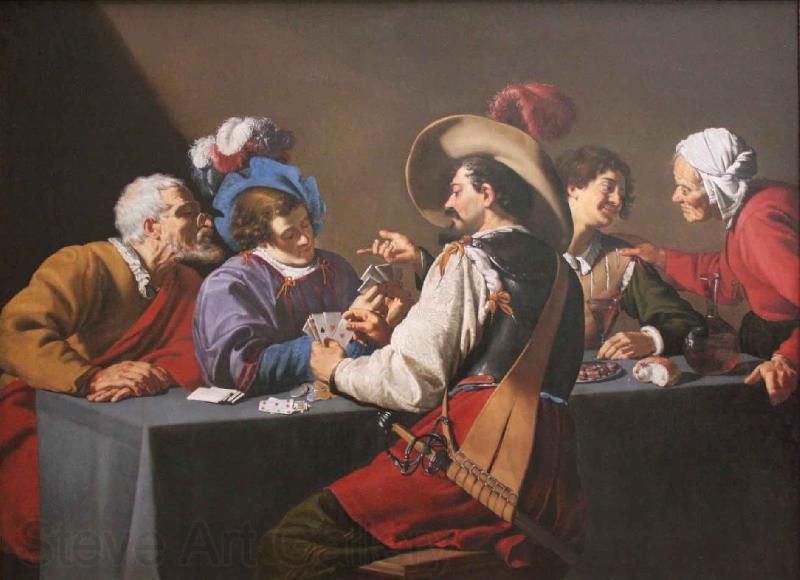 Theodoor Rombouts Playing Cards Germany oil painting art